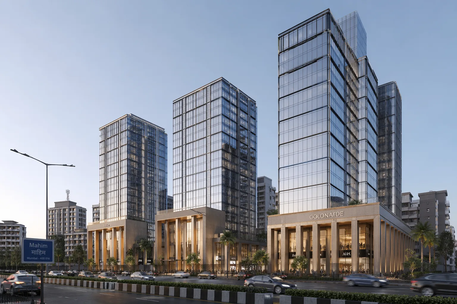 Skyline of Mumbai — coastal urban development